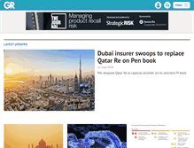 Tablet Screenshot of globalreinsurance.com